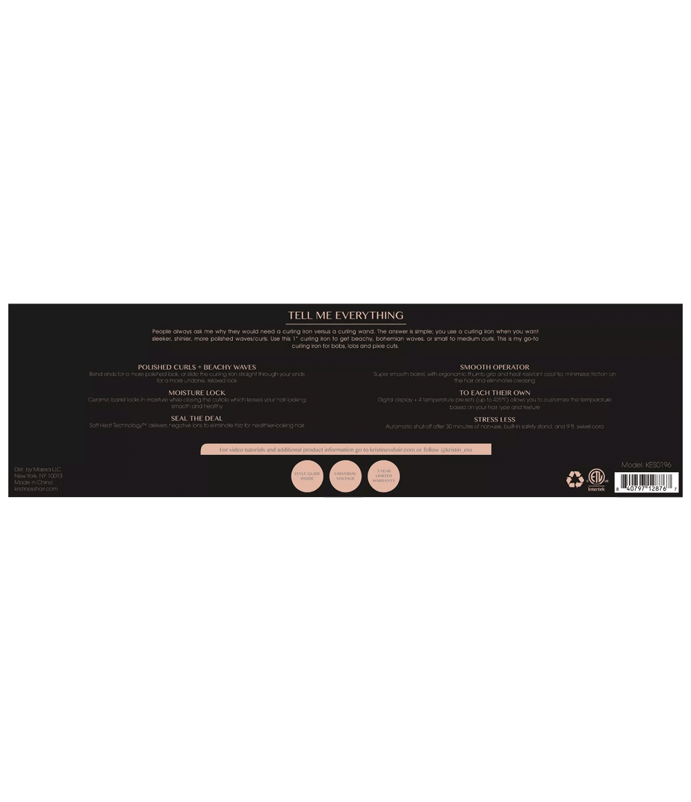 Ceramic 1" Curling Iron