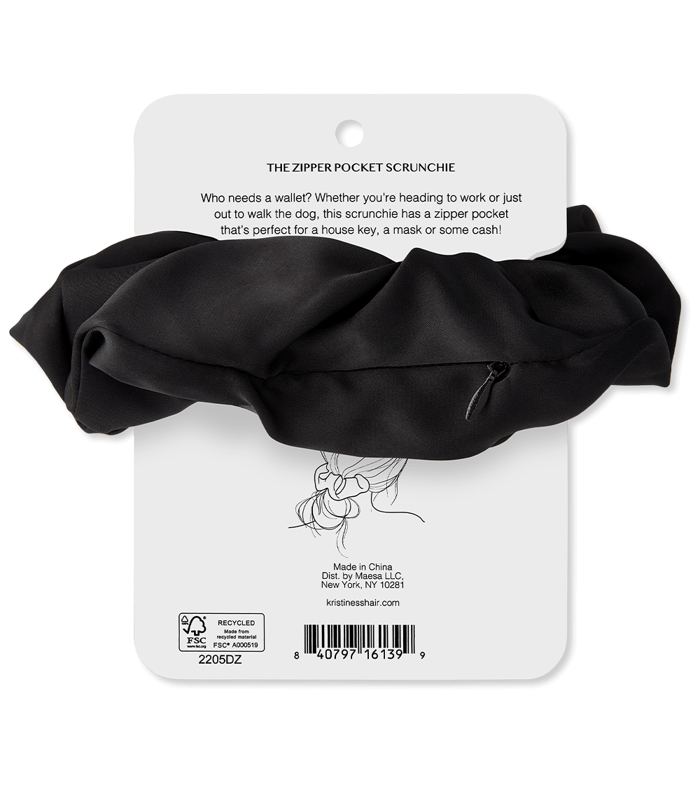 Zipper Pocket Scrunchie