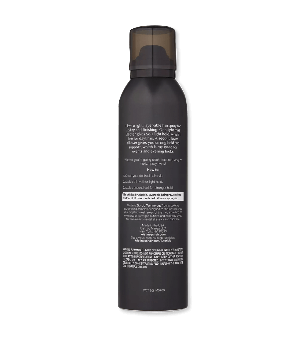 Refine Signature Finishing Hairspray for Hair Styling - Flexible Hold, Brushable Texture, Style Support for Straight, Textured, Wavy or Curly hair, Vegan